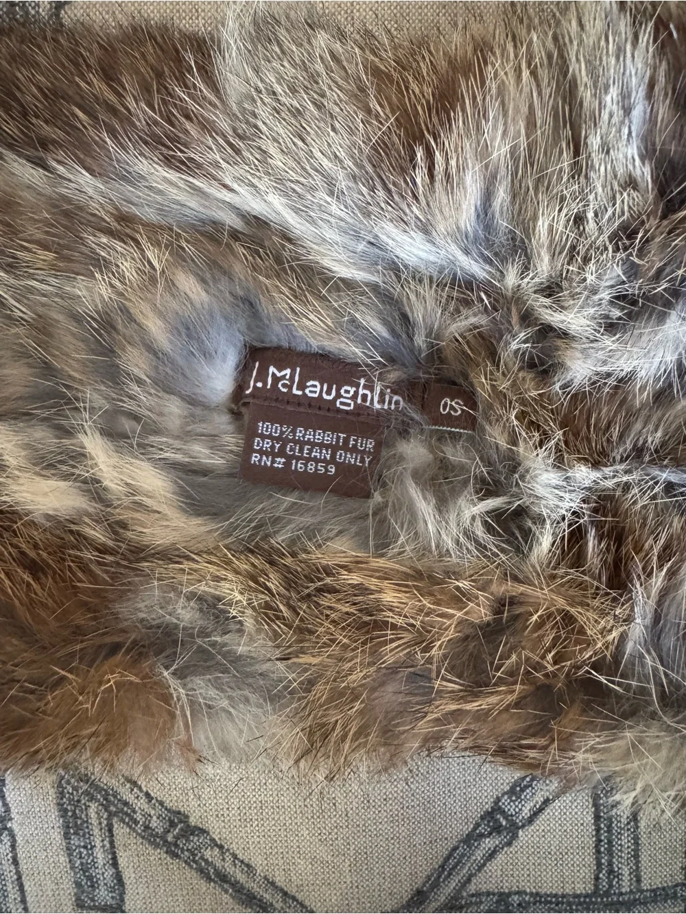 J McLaughlin Rabbit Fur Ear Warmer